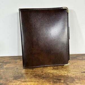 Vintage productivity plus 7" x 9" Agenda Day Planner Organizer Gold 3 Ring USA